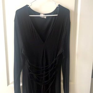 Black long sleeve dress